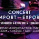 Visuel du concert Import-Export