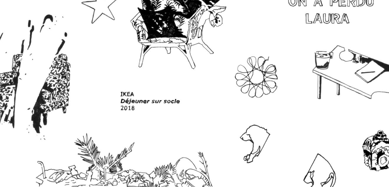 Illustrations de julie hans vasquez pour l'exposition Presque rien