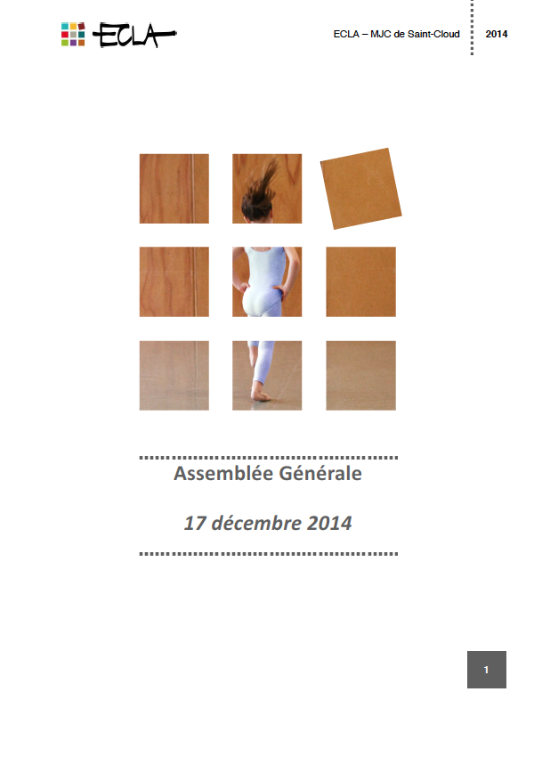 Couverture du rapport d'AG