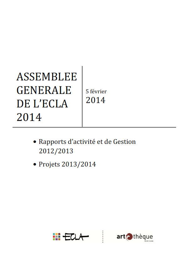 Couverture du rapport d'AG