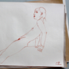 Croquis réalisé dans l'atelier modèle vivant de l'ECLA