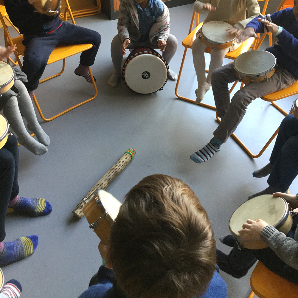 Eveil musical tambour à percussion