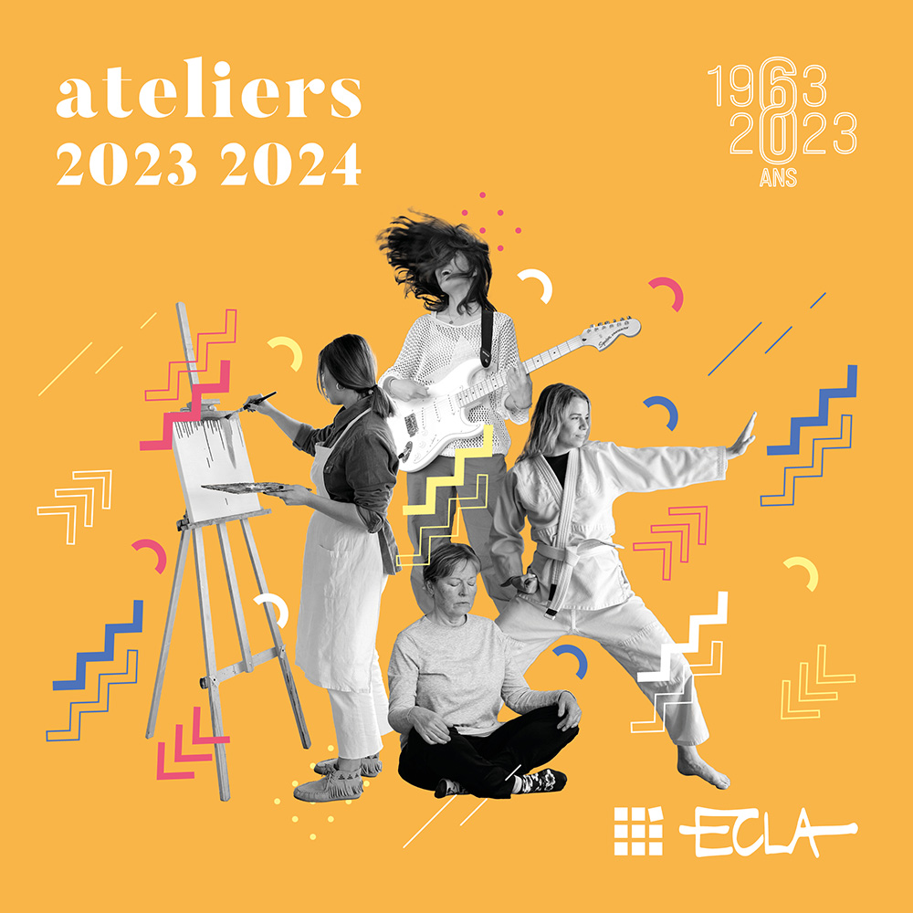 Couverture de la brochure des ateliers 2023 2024.